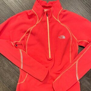 The North Face coral fleece long sleeve size small